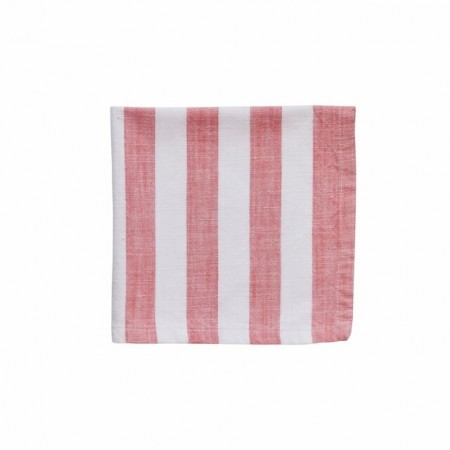 LENE BJERRE Olivia serviett 40x40 cm – Offwhite / Coral