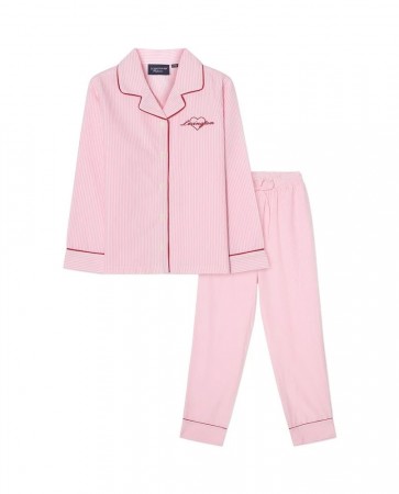 LEXINGTON Pyjamasett til dame med rosa striper