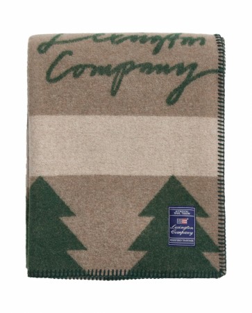 LEXINGTON Tree jacquard-pledd i resirkulert ull 130×170 cm