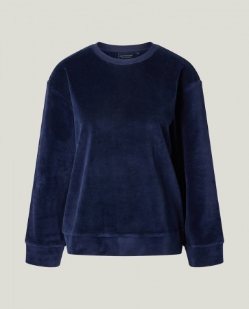 LEXINGTON Sweatshirt i økologisk bomullsvelur