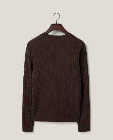 LEXINGTON Kabelstrikket genser brun